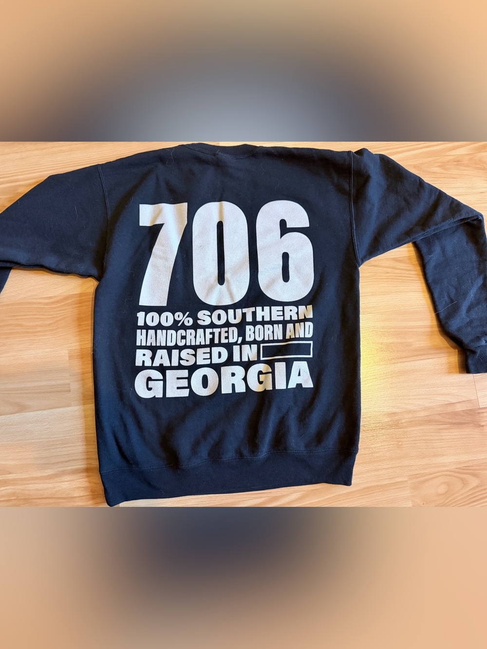 Southern, Raised In Georgia 706 Area Code Sweatshirt Small